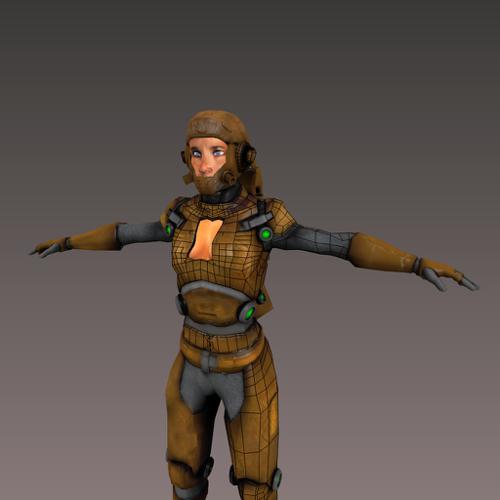 Female Sci-Fi character  preview image
